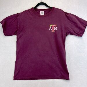 COMFORT COLORS Texas A&M TAMU Aggies T-shirt Size Large